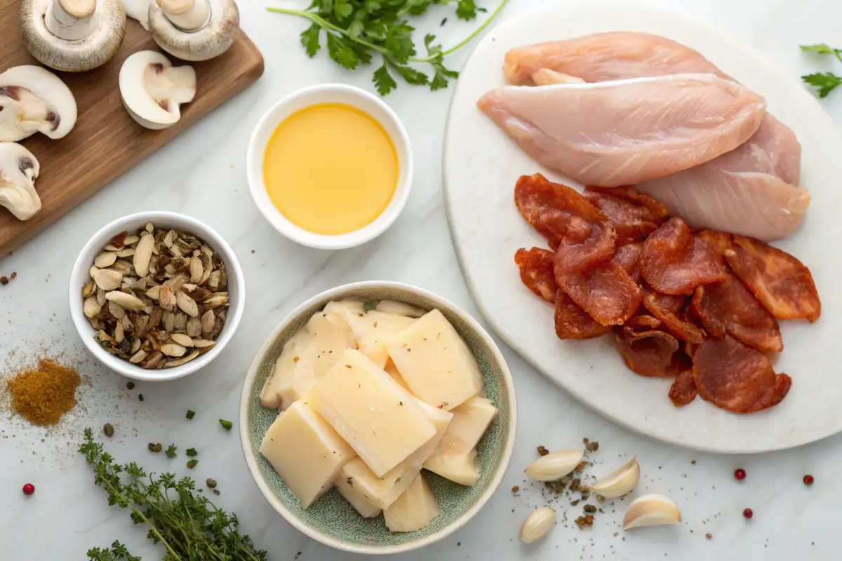 Ingredients for a healthier Alice Springs Chicken recipe