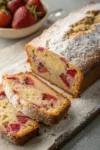 Stored Strawberry Banana Bread wrapped in parchment paper